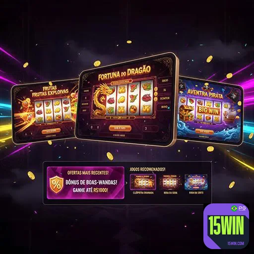 Imagem do site 15win, destaque para a página inicial com elementos visuais atraentes e informações principais.